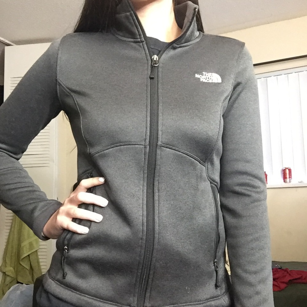 The north face zip up jacket